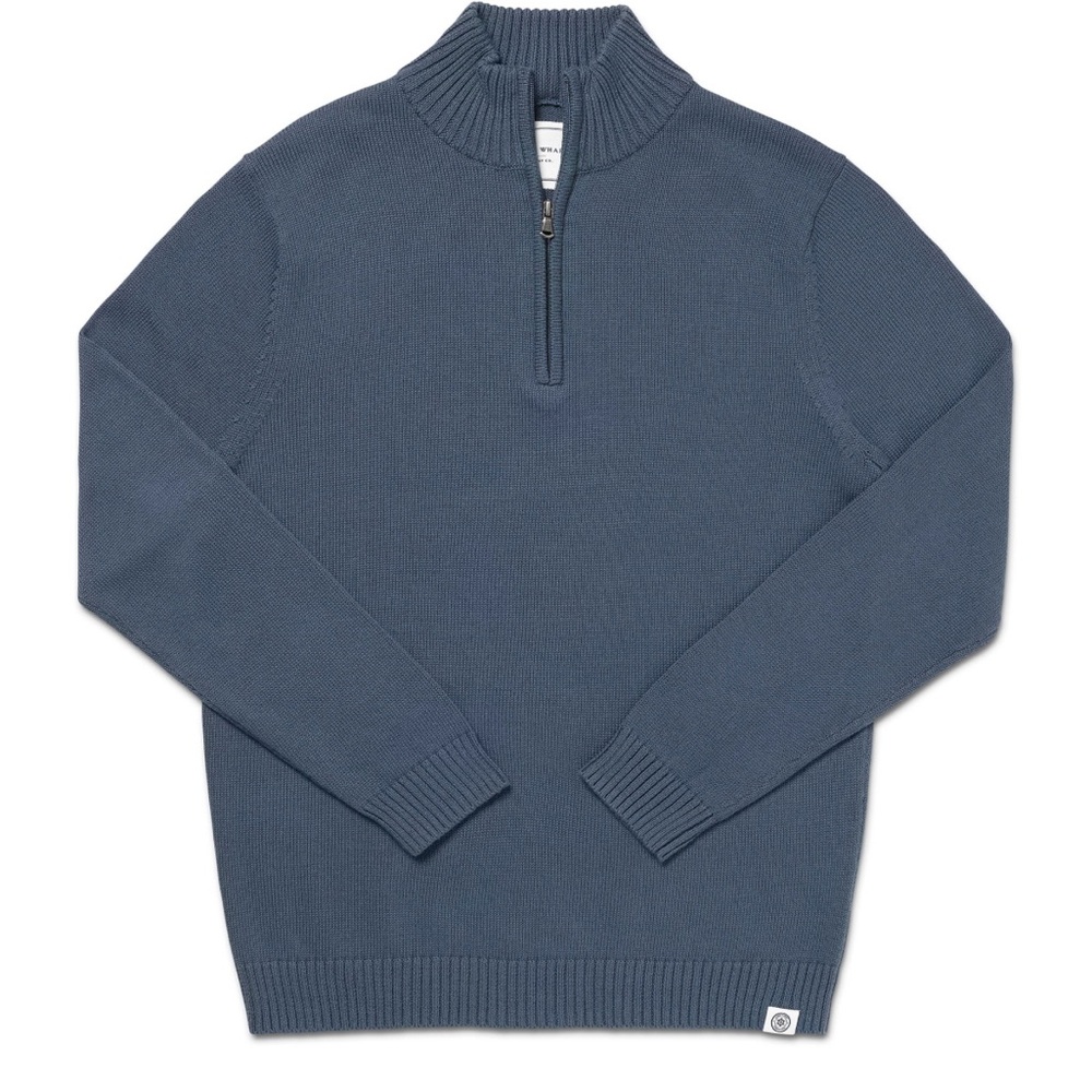 Men's Blue Zip Up Sweater